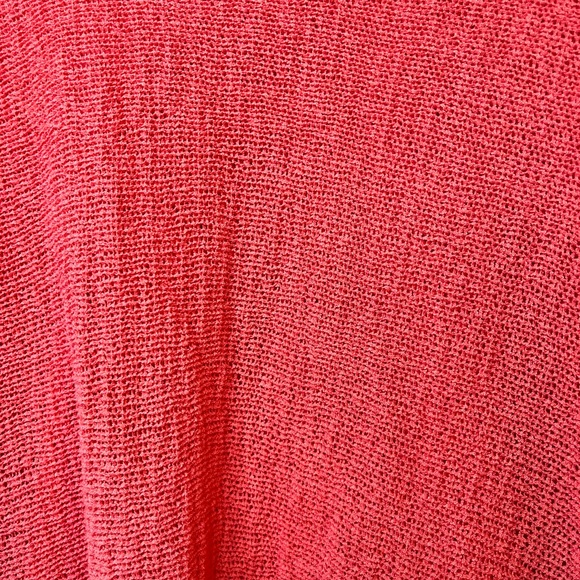 J Jill | Coverup/Poncho - one size cotton/nylon blend is stretchy - coral pink. - Picture 7 of 7